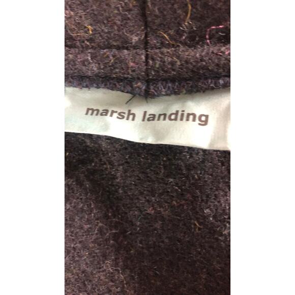 NWT Marsh landing hooded jacket/ cardigan in green herringbone size medium - Picture 11 of 13